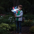 Patriotic Pinwheel Spinner Solar Stake for Outdoor Garden