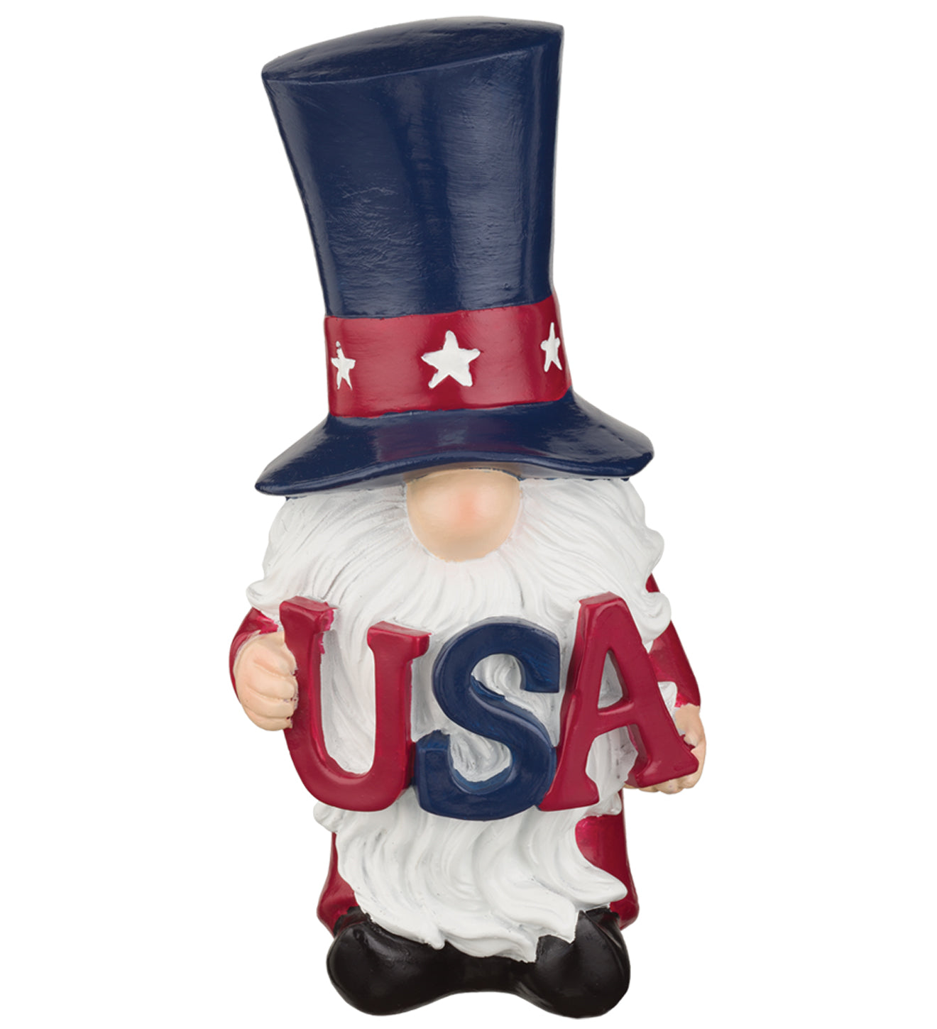 Patriotic Gnomes Solar Stakes, Set of 3 - Outdoor Garden