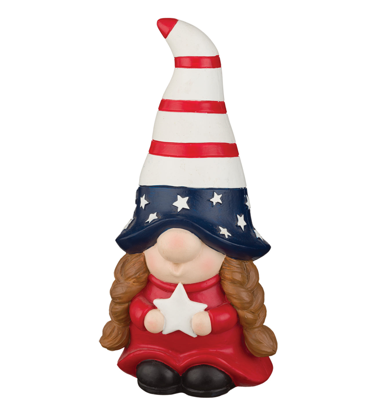 Patriotic Gnomes Solar Stakes, Set of 3 - Outdoor Garden
