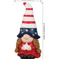 Patriotic Gnomes Solar Stakes, Set of 3 - Outdoor Garden