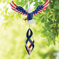 Patriotic Eagle Hanging Wind Spinner for Outdoor Garden