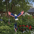 Patriotic Eagle Hanging Wind Spinner for Outdoor Garden