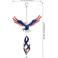 Patriotic Eagle Hanging Wind Spinner for Outdoor Garden