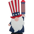 Patriotic Uncle Sam Gnome Solar Stake for Outdoor Garden