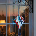 Patriotic Hot Air Balloon Solar Lantern with Spinning Design for Outdoor Garden