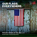 4ft x 6ft Super Tough Knitted Polyester American Flag - US Made
