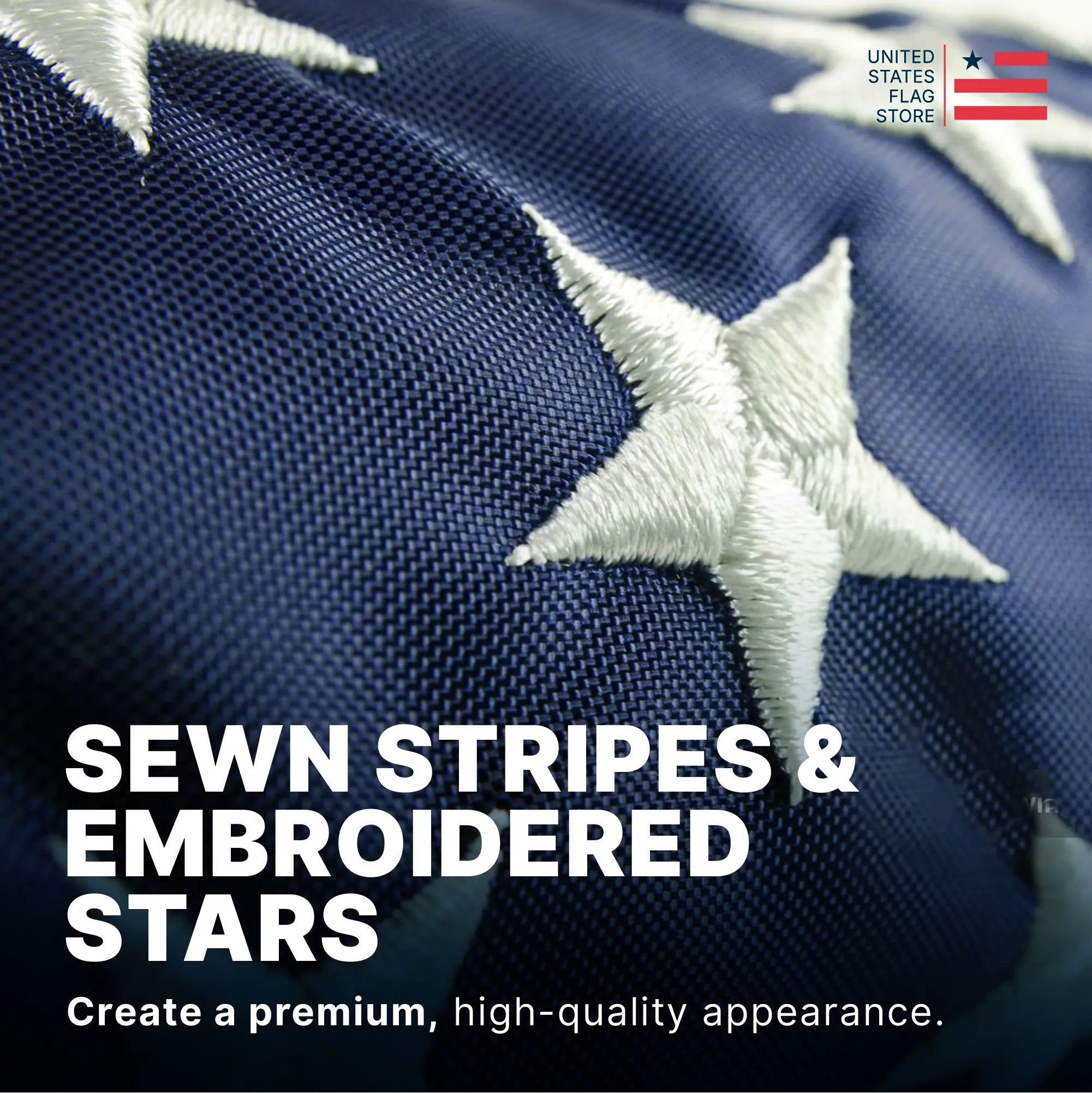4ft x 6ft Super Tough Knitted Polyester American Flag - US Made