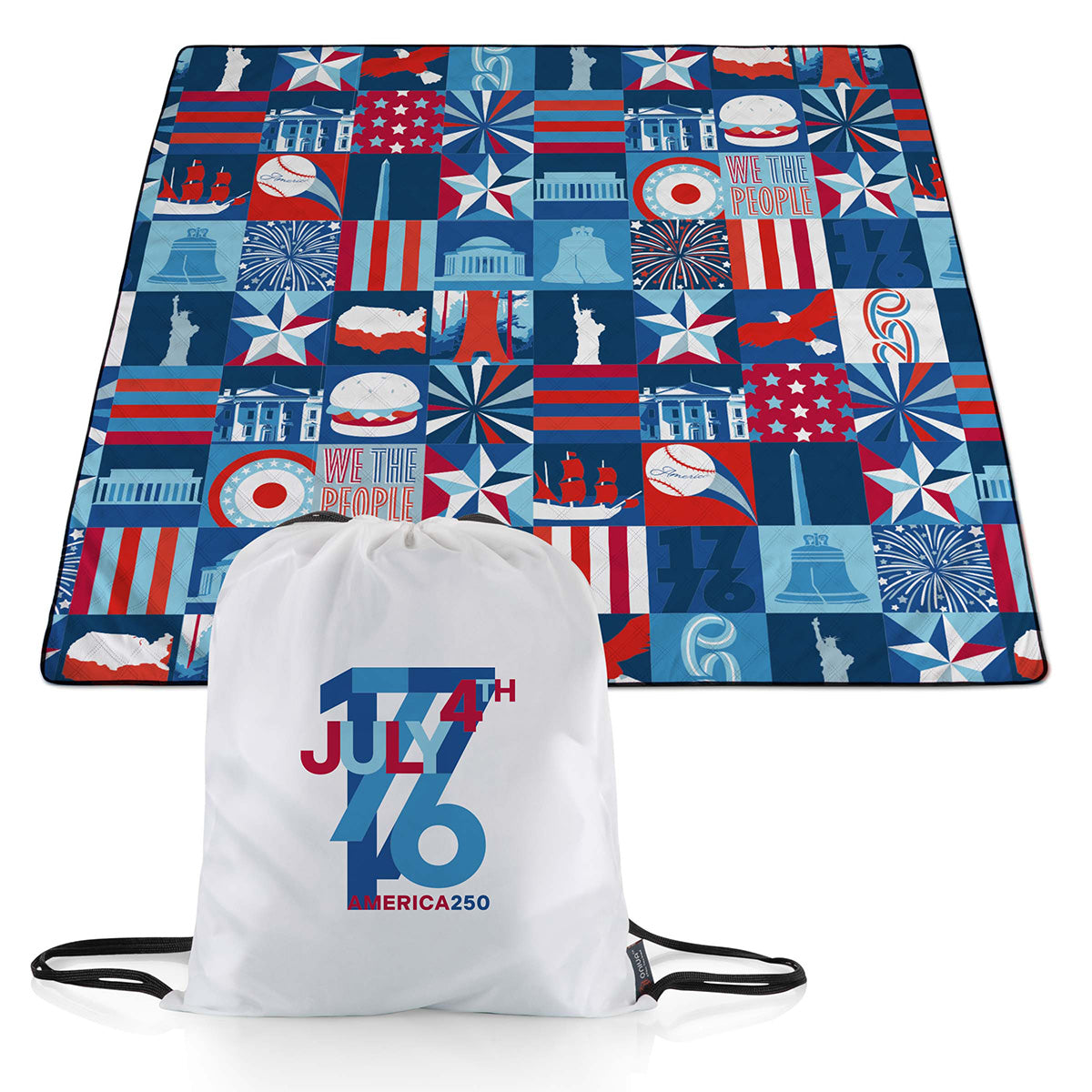 America 250 Parade Picnic Blanket and Backpack