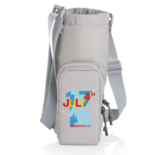 America 250 Water Bottle Crossbody - Gray