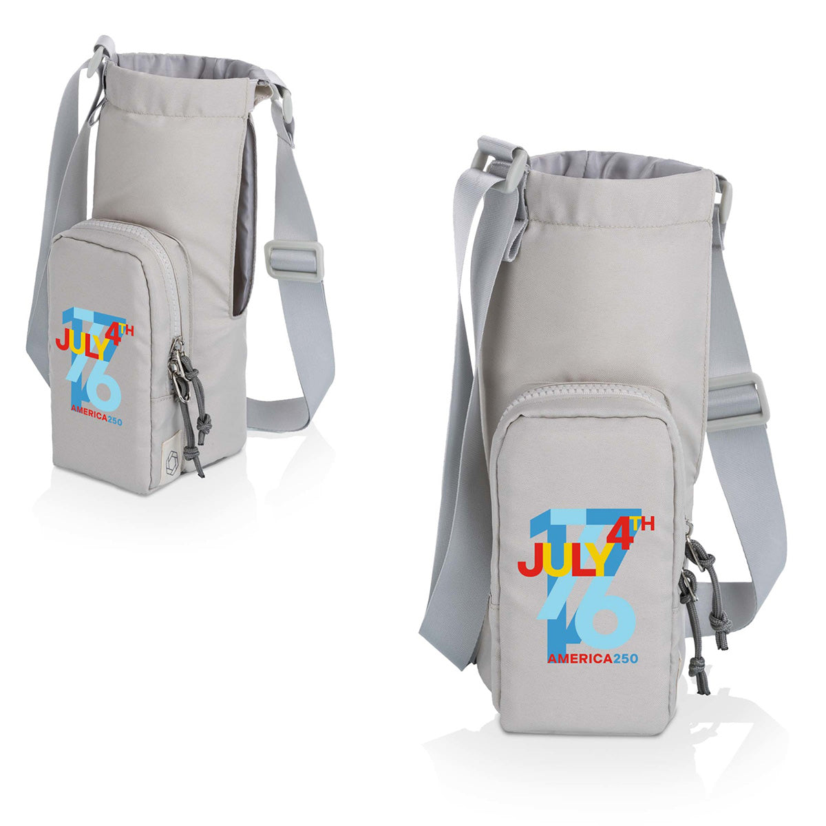 America 250 Water Bottle Crossbody - Gray