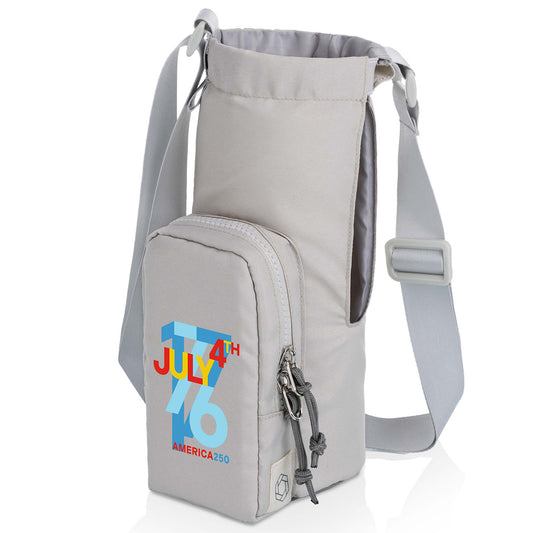 America 250 Water Bottle Crossbody - Gray