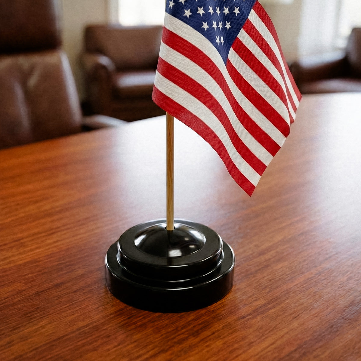 Black Plastic Hand Flag Base for 1 4in x 6in Stick Flag - Unweighted