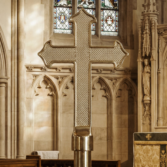 Metal Fancy Cross - Gold