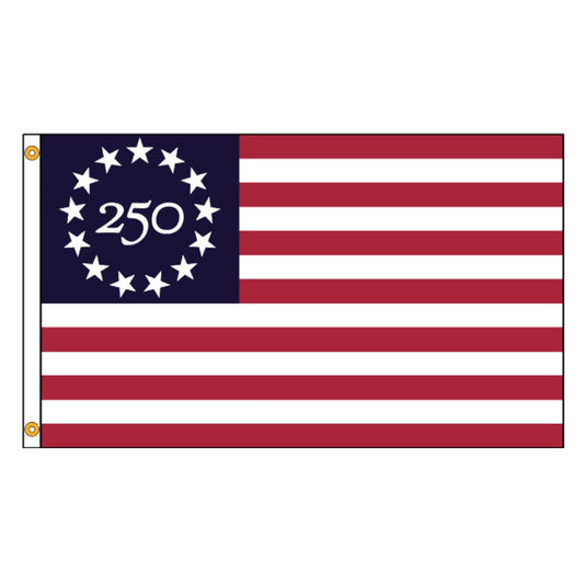 USA 250th Anniversary Betsy Ross Edition 3ft x 5ft Printed Poly-Cotton Flag