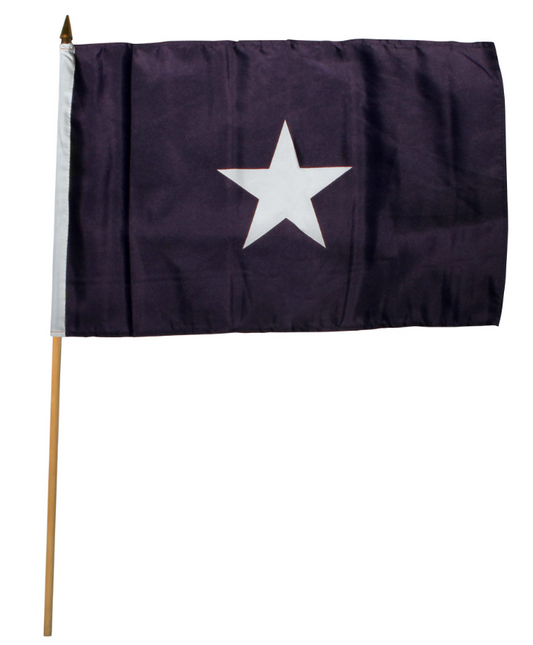 Bonnie Blue Stick Flags: Durable Poly-Cotton Heritage Flag 12in x 18in