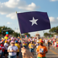 Bonnie Blue Stick Flags: Durable Poly-Cotton Heritage Flag 12in x 18in