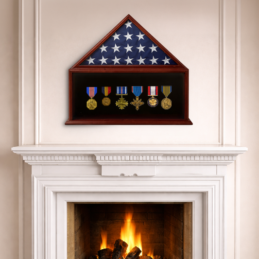 Cherry Flag Shadow Box for 5' x 9.5' Flag