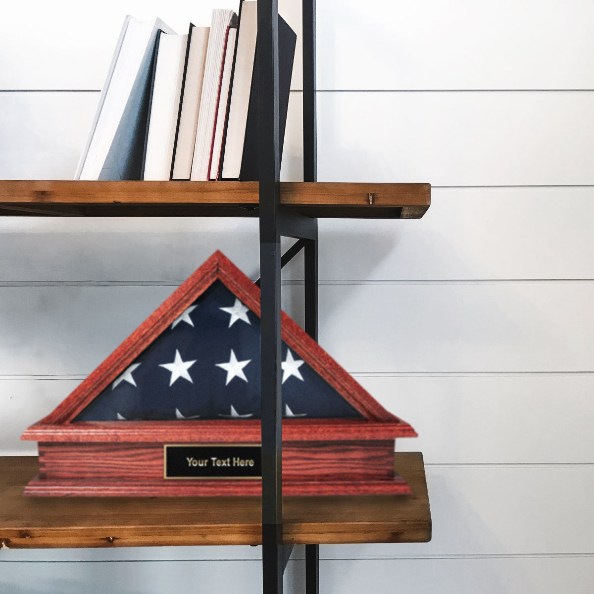 Jefferson Folded Flag Display Case & Pedestal  for 3' x 5' Flag