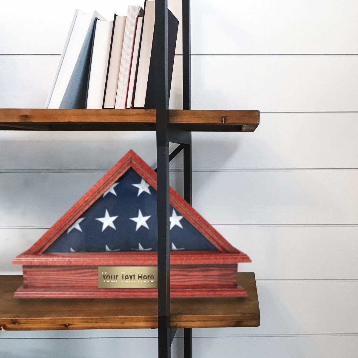 Jefferson Folded Flag Display Case & Pedestal  for 3' x 5' Flag