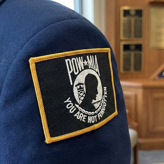 POW MIA Flag Patch - 3.5" x 2.25"