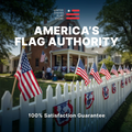 Super Tough 4"x6" Cotton US Stick Flag with No Spear Tip - 100 Pack