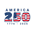 USA 250th Anniversary 3x5' Polyester Flag with White Background