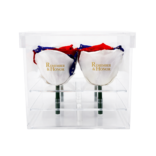 Remember & Honor Forever Rose Bouquet – 100% Real