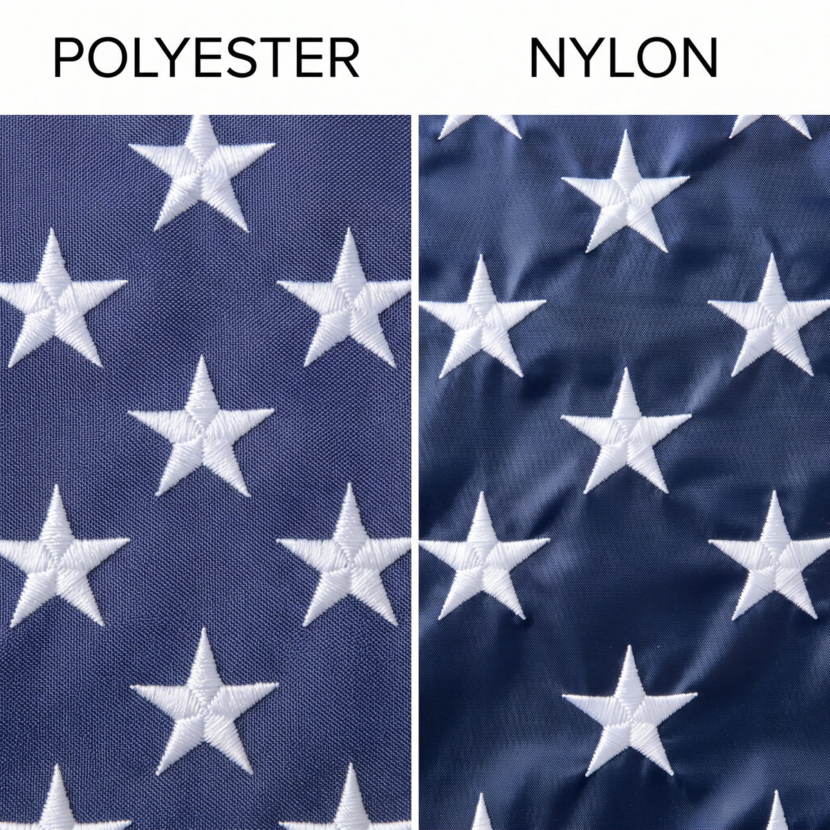 Super Tough Bundle - 3ft x 5ft Knitted Polyester American + 6ft Aluminum Two Piece Spinner Flagpole Kit