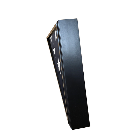 Cadet III Flag Display Case for 5ft x 9.5ft Flag - Black Cherry Case Only