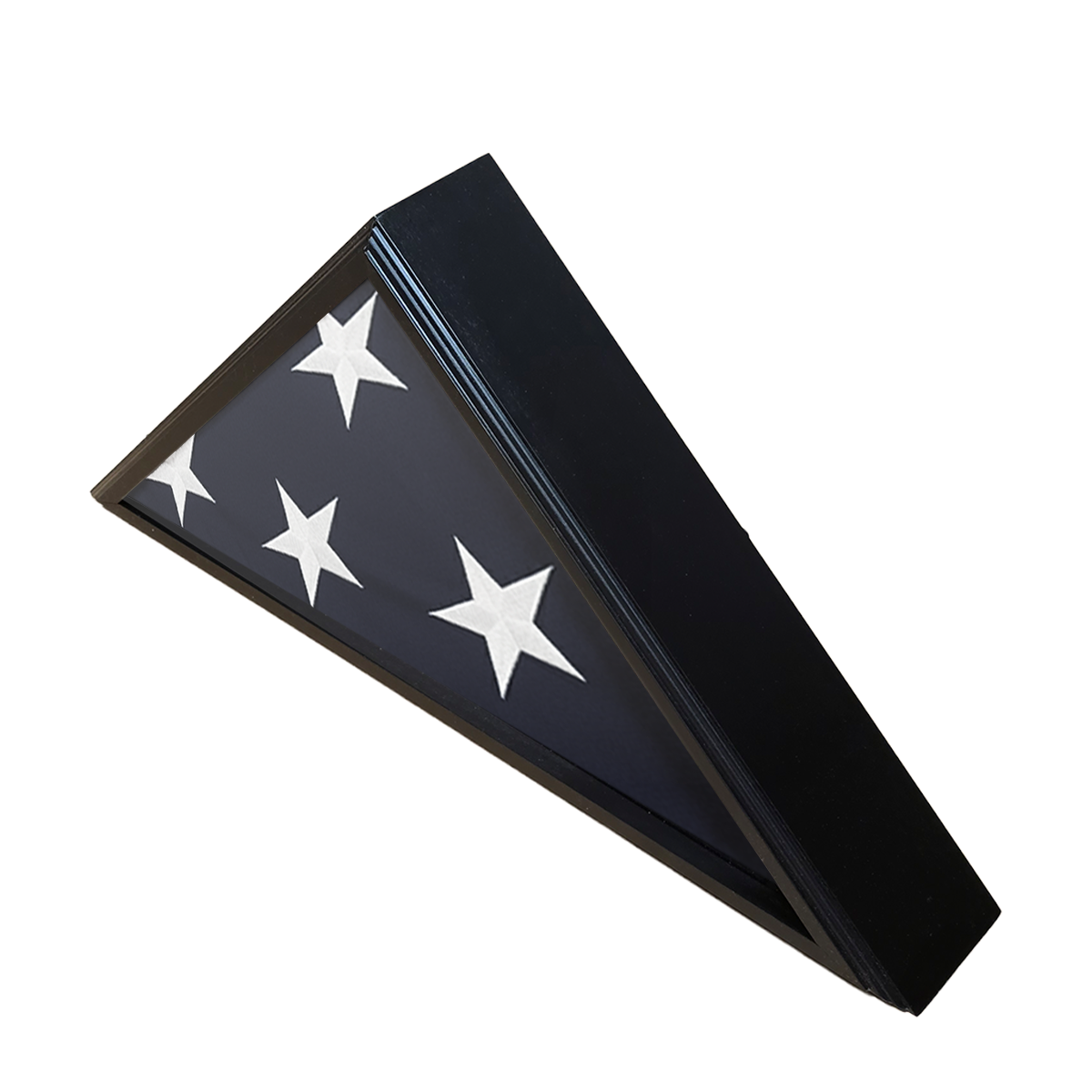 Cadet III Flag Display Case for 5ft x 9.5ft Flag - Black Cherry Case Only