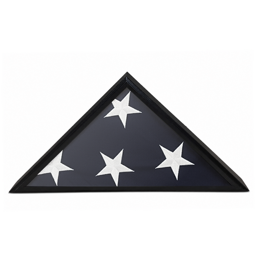 Cadet III Flag Display Case for 5ft x 9.5ft Flag - Black Cherry Case Only