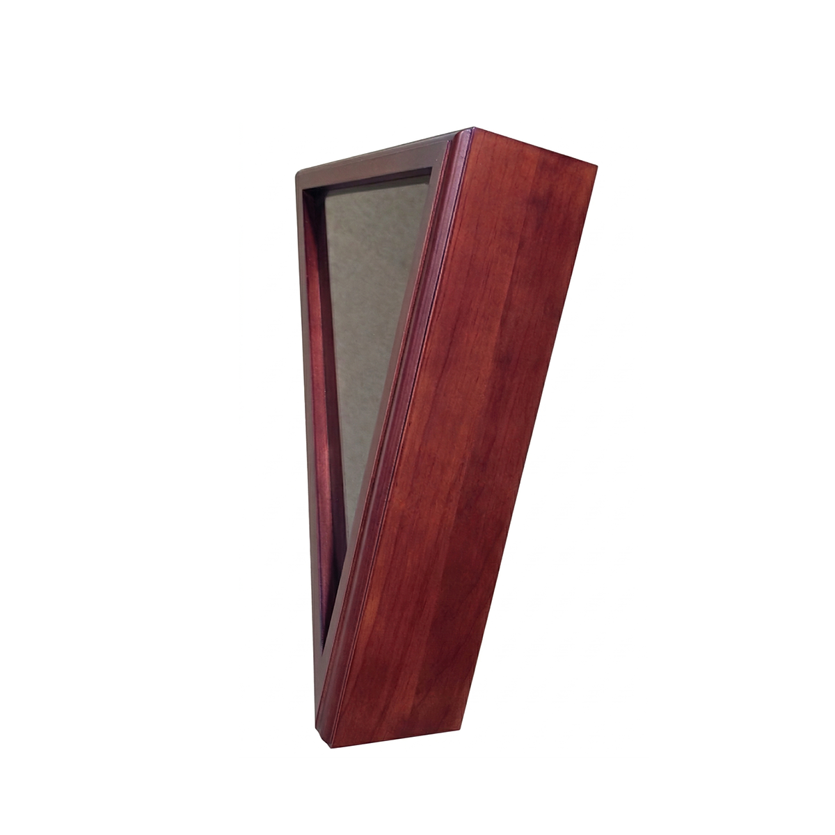 Hard Wood 5ft x 9.5ft Flag Display Case - Dark Cherry Finish