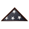 Triangular flag display case with four white stars from the American Flag
