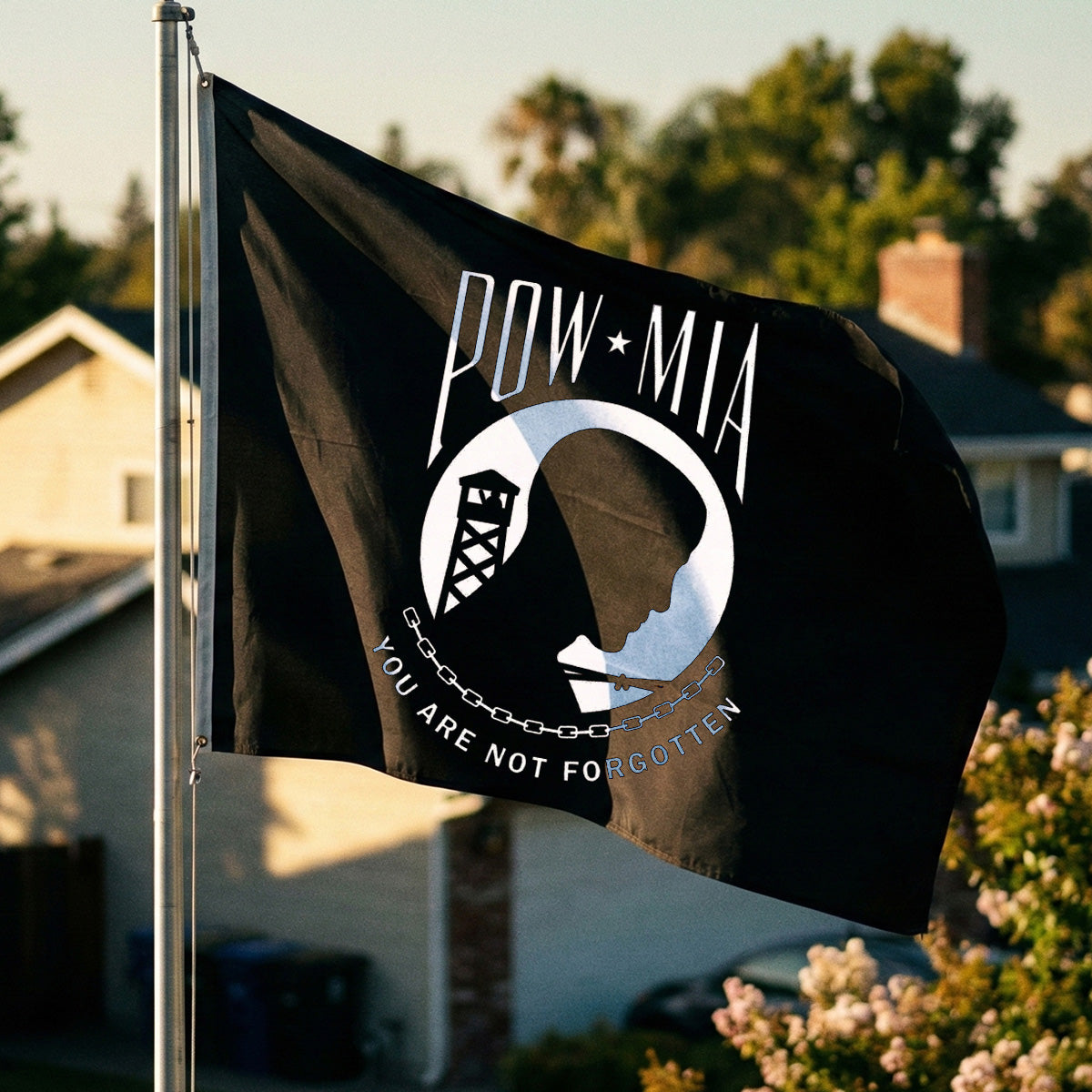 POW MIA Flag 5ft x 8ft Nylon - Double Sided