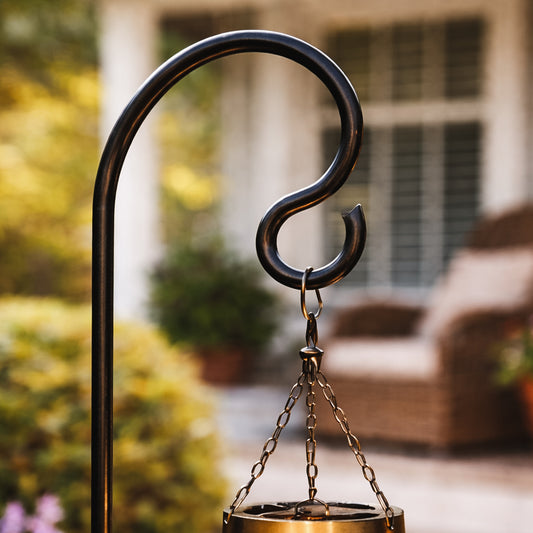 48 Inch Shepherd's Hook Stake for Outdoor Solar Lanterns & Garden Décor