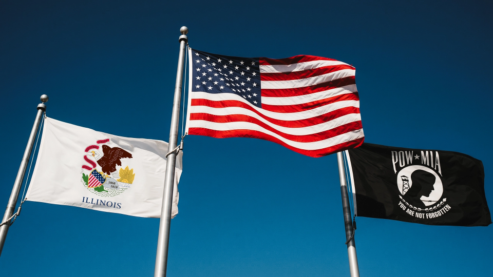 Flags flying high