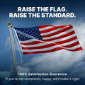Super Tough 20ft Aluminum Sectional Heavy Duty Residential Flagpole - Satin Finish