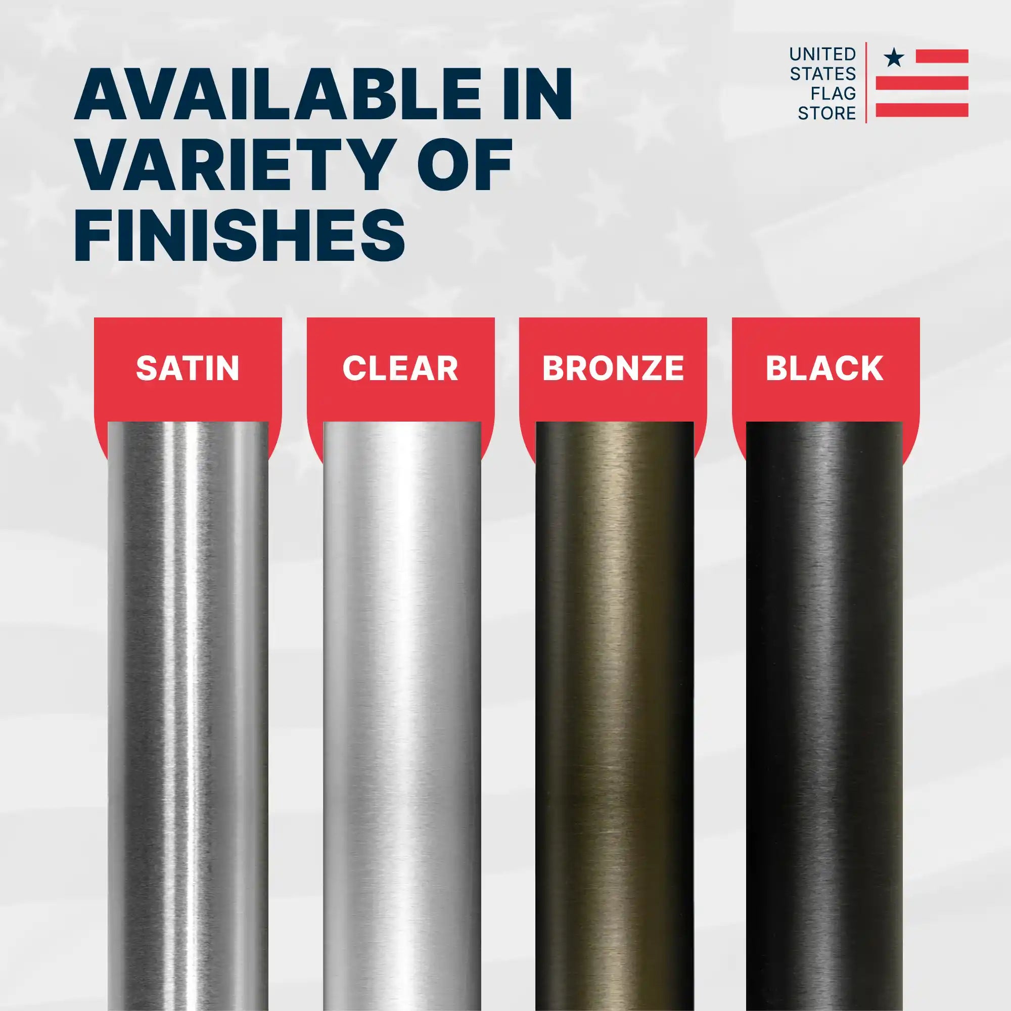 Super Tough 25ft 4 Sections 0.125 Wall Thickness Heavy Duty Residential Flagpole - Clear