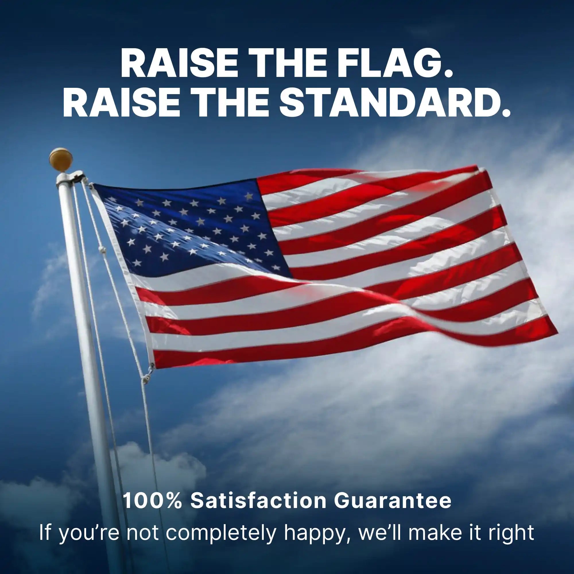 Super Tough 25ft 4 Sections 0.125 Wall Thickness Heavy Duty Residential Flagpole - Clear