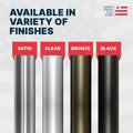 Super Tough 25ft Aluminum Sectional Heavy Duty Residential Flagpole - Satin Finish