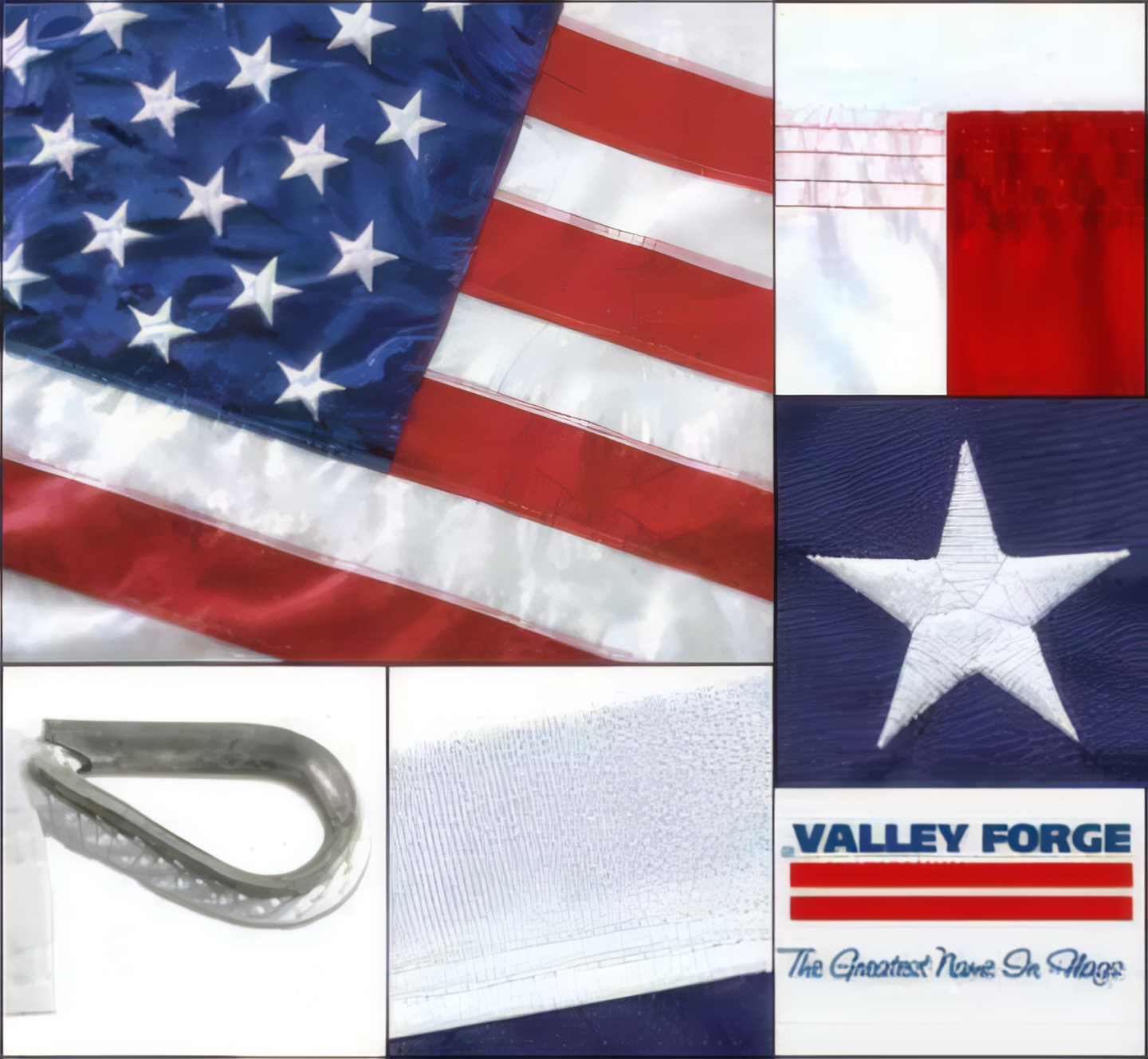 Valley Forge Perma-Nyl 12ft x 18ft Nylon American Flag