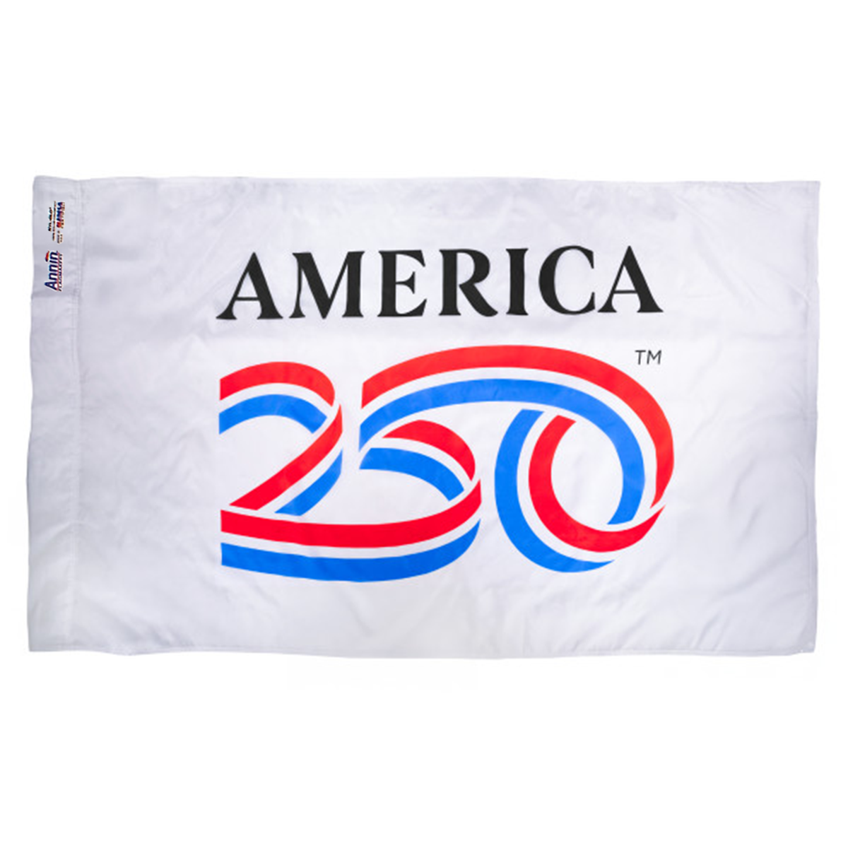 USA 250th Anniversary 3ft x 5ft Colonial Nyl-Glo Indoor Flag (White Background)
