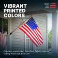 4ft x 6ft Super Tough Knitted Polyester American Flag - US Made