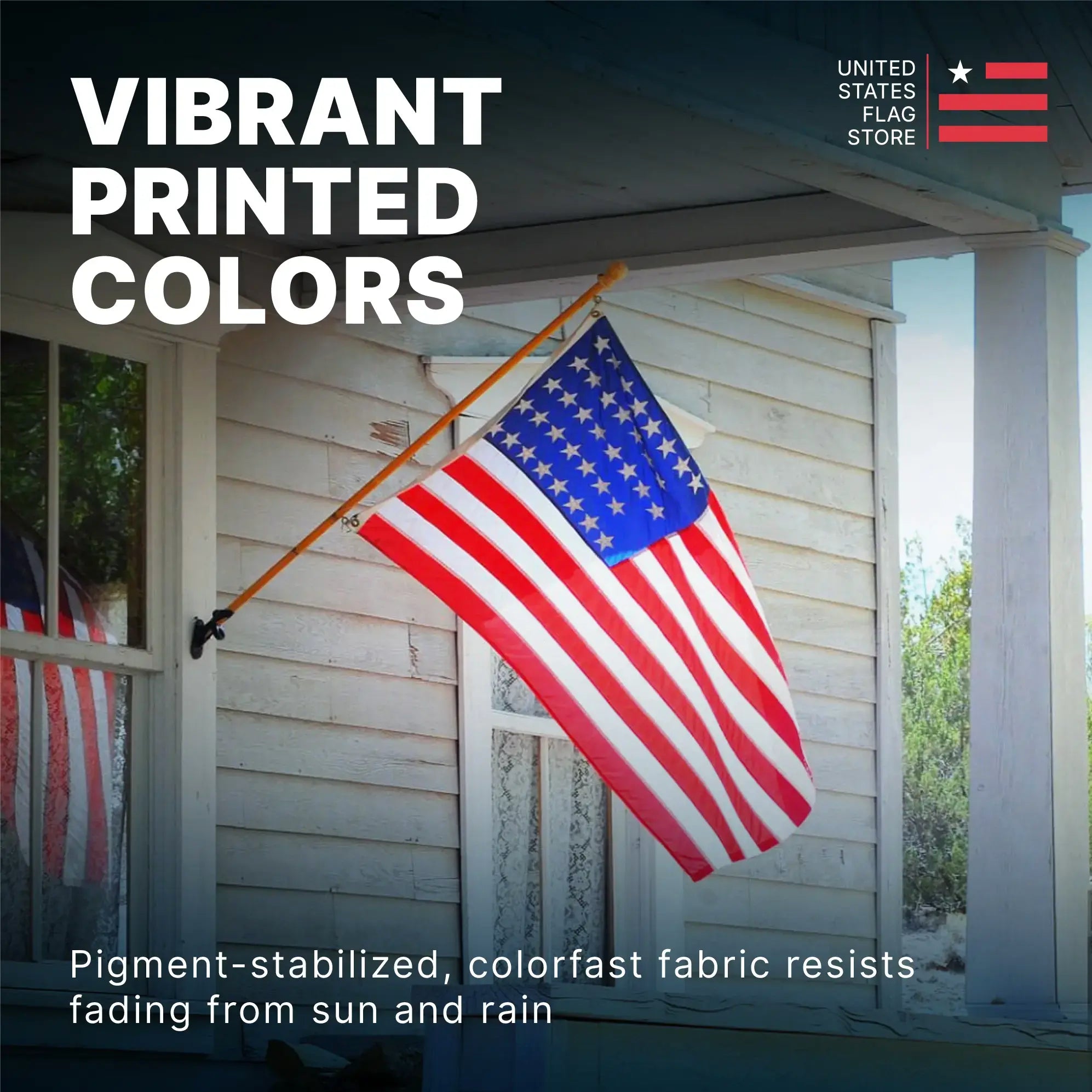 4ft x 6ft Super Tough Knitted Polyester American Flag - US Made