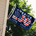 USA 250th Anniversary 3x5' Polyester Flag with Blue Background