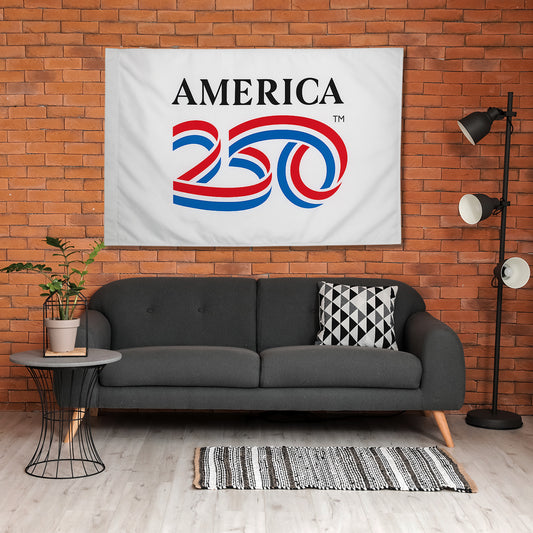 USA 250th Anniversary 3ft x 5ft Colonial Nyl-Glo Indoor Flag (White Background)