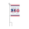 USA 250th Anniversary 12x18" Polyester Garden Flag with White Background