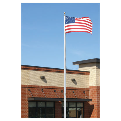 ECX35 Economy Extra Series 35ft 2 Sections Commercial Flagpole - .156in Wall Thickness - 6in Butt Diameter