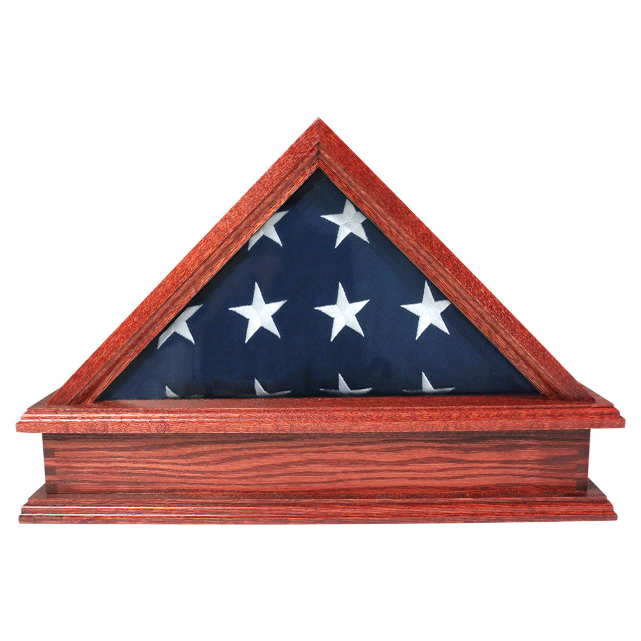 Jefferson Folded Flag Display Case & Pedestal  for 3' x 5' Flag