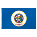 Minnesota flag 3 x 5 feet Super Knit polyester